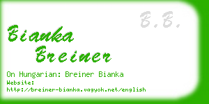 bianka breiner business card